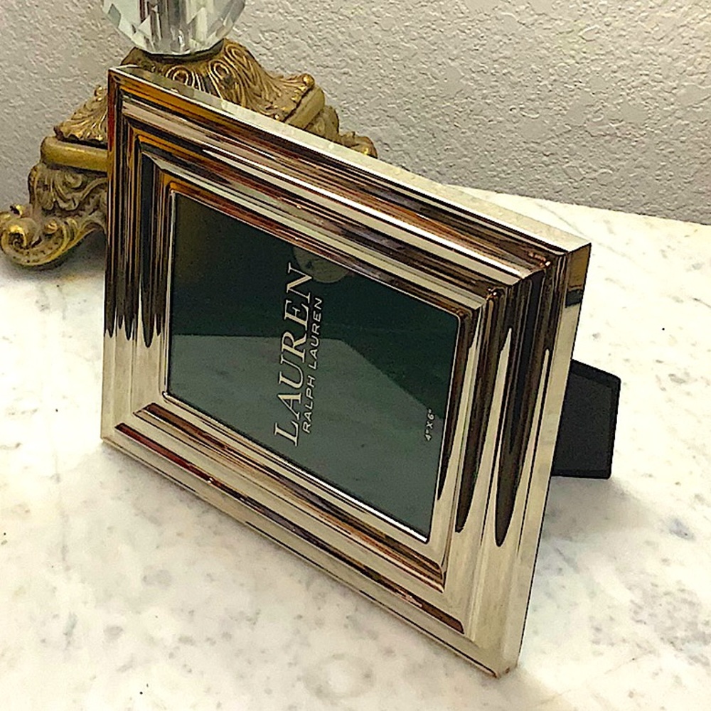 RALPH LAUREN PICTURE FRAME 4 BY 6  SILVER NEW - Picture 4 of 8